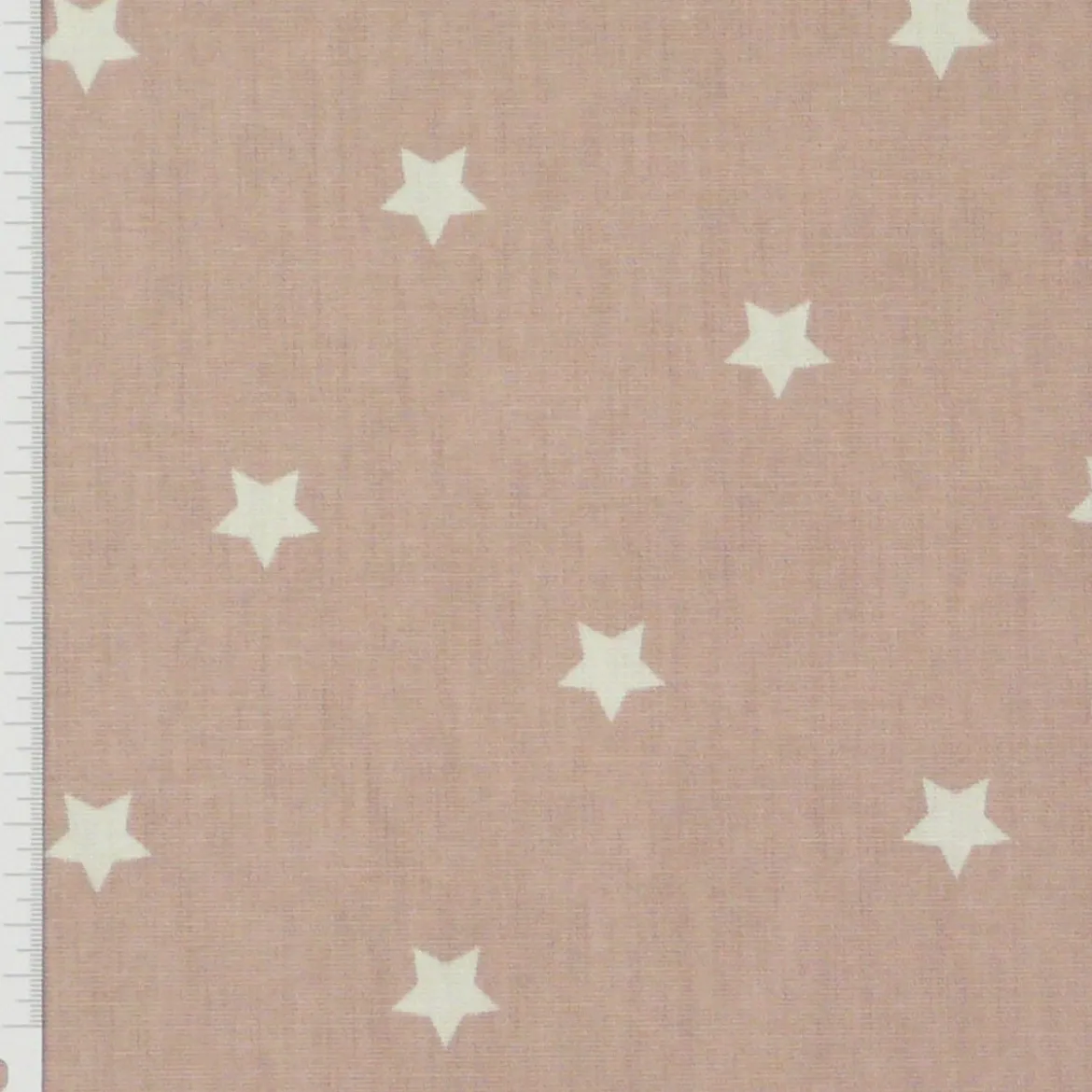 Baumwollstoff Twinkle Sterne altrosa weiß Stoff Gardinenstoff Dekostoff