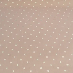 Baumwollstoff Twinkle Sterne altrosa weiß Stoff Gardinenstoff Dekostoff