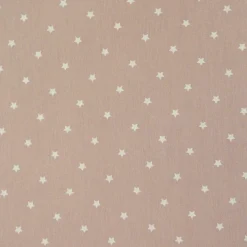 Baumwollstoff Twinkle Sterne altrosa weiß Stoff Gardinenstoff Dekostoff