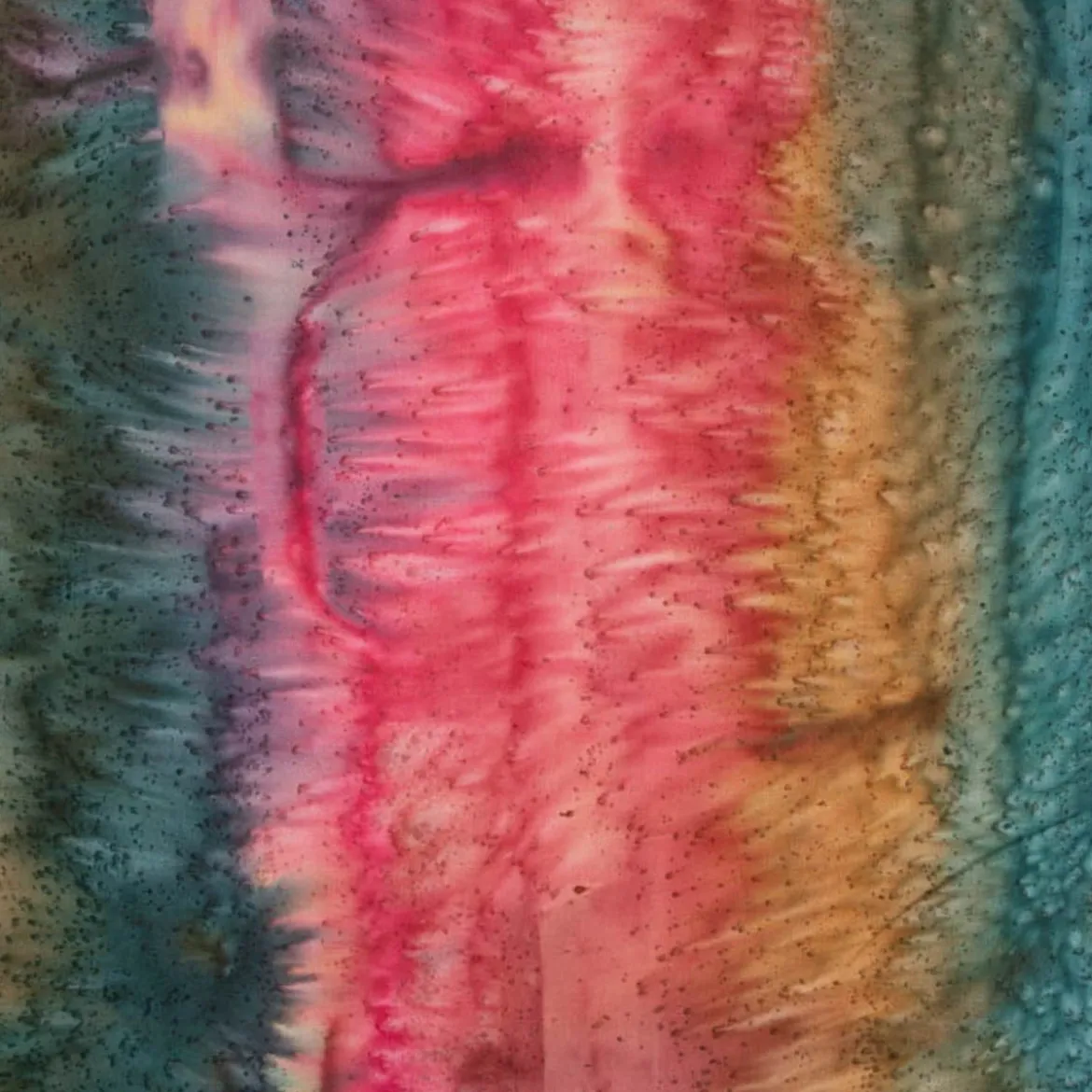 Baumwollstoff Unique Crafted Batik Cotton Streifen bunt 1,37m Breite