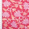 Baumwollstoff Voile Blumenranken pink 1,45m Breite