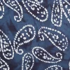 Baumwollstoff Voile Sommerdruck Paisley Indigioblau 1,40m Breite