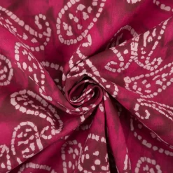 Baumwollstoff Voile Sommerdruck Paisley Pink 1,40m Breite