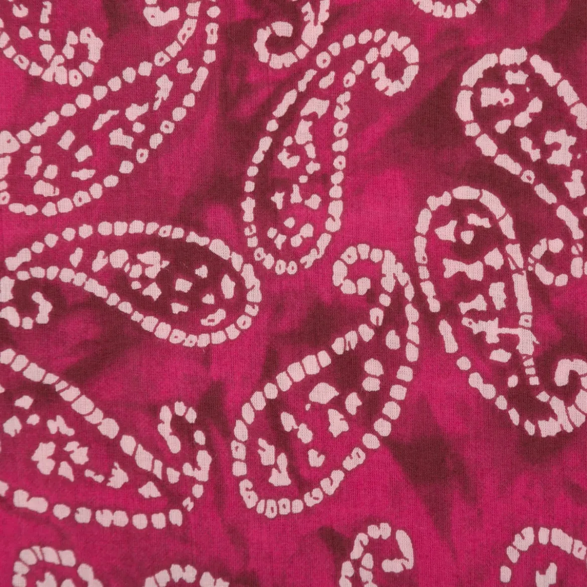 Baumwollstoff Voile Sommerdruck Paisley Pink 1,40m Breite