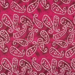 Baumwollstoff Voile Sommerdruck Paisley Pink 1,40m Breite