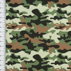 Baumwollstoff Webware Camouflage grün 1,47m Breite