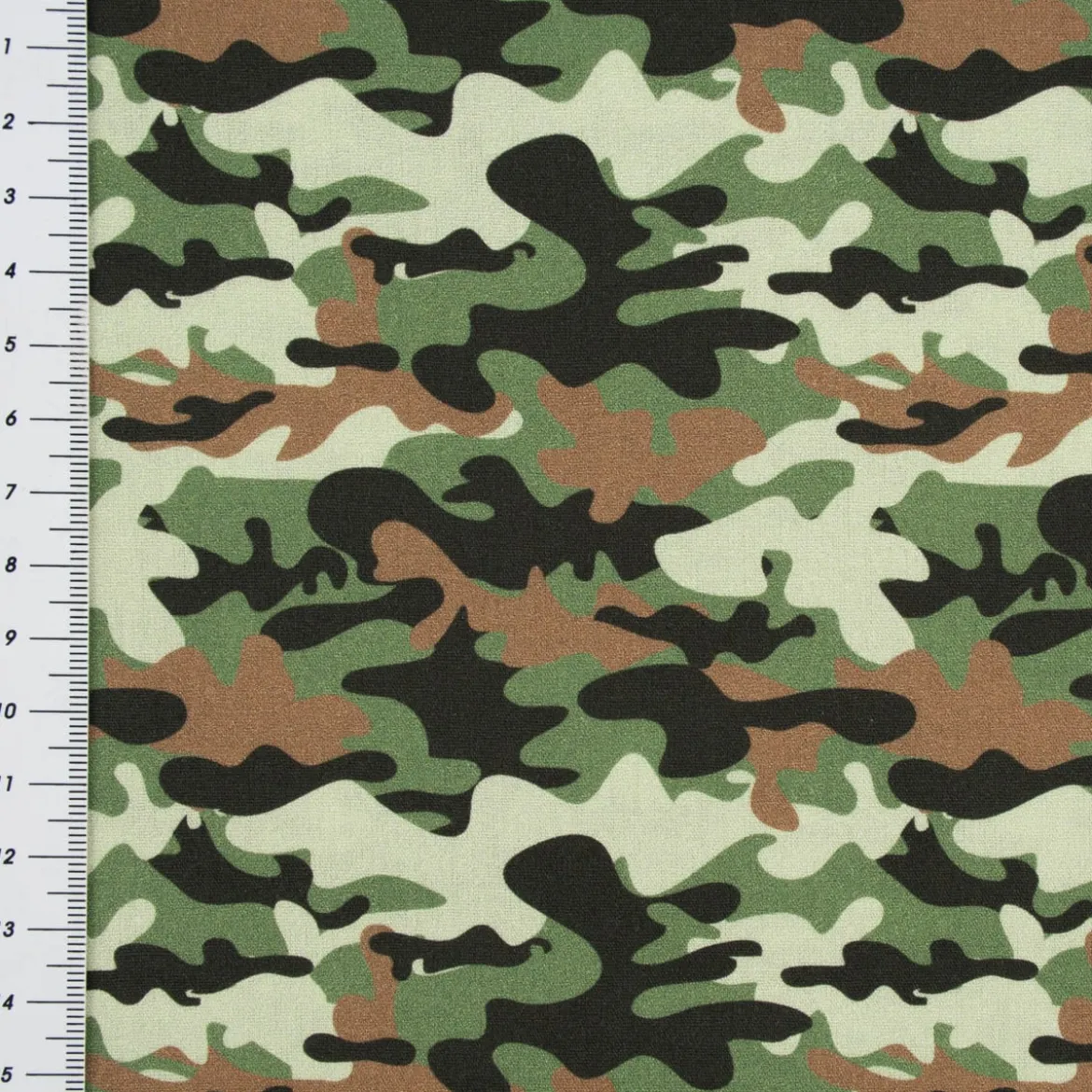 Baumwollstoff Webware Camouflage grün 1,47m Breite
