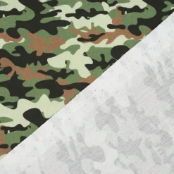Baumwollstoff Webware Camouflage grün 1,47m Breite