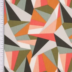Baumwollstoff Webware Chazam Geometrie Dreiecke abstrakt bunt 1,47m Breite