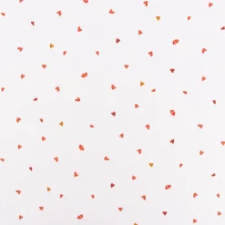 Baumwollstoff Webware Coreo Herzchen Mini-Herzen weiß rot 1,47m Breite