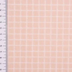 Baumwollstoff Webware Jules Gitter Karo rosa weiß 1,47m Breite