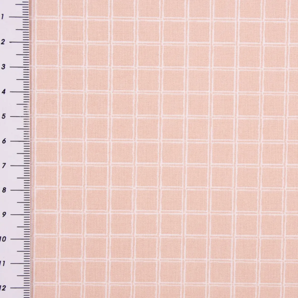 Baumwollstoff Webware Jules Gitter Karo rosa weiß 1,47m Breite