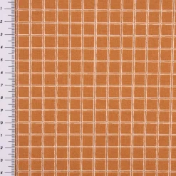 Baumwollstoff Webware Jules Gitter Karo ocker weiß 1,47m Breite