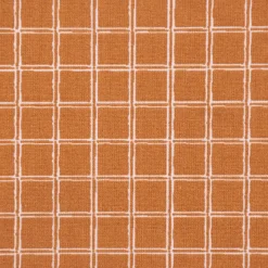 Baumwollstoff Webware Jules Gitter Karo ocker weiß 1,47m Breite