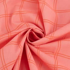 Baumwollstoff Webware Marceau Gitter Karos rosa 1,47m Breite