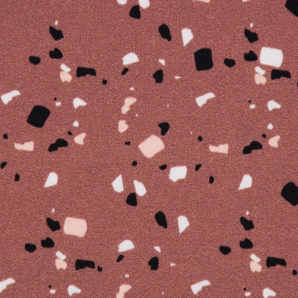 Baumwollstoff Webware Terrazzo terracotta 1,47m Breite