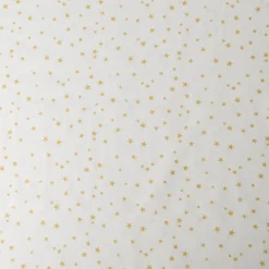 Baumwollstoff Webware Weihnachten Sterne creme goldfarbig 1,45m Breite