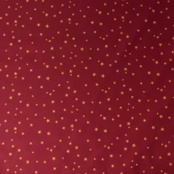 Baumwollstoff Webware Weihnachten Sterne bordeaux rot goldfarbig 1,45m Breite