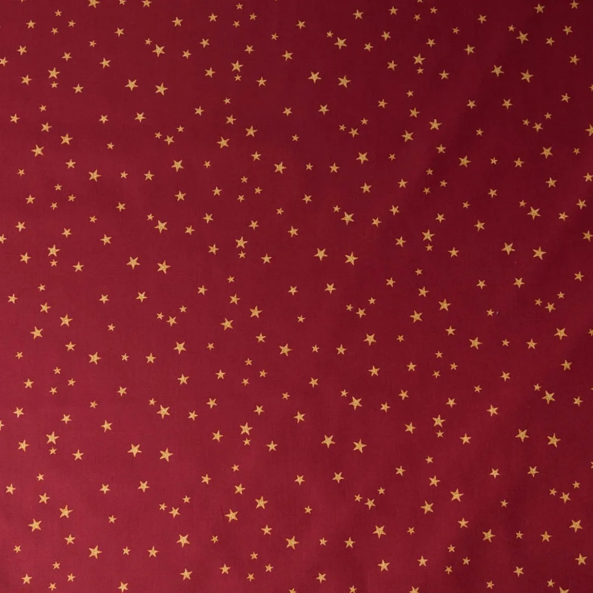 Baumwollstoff Webware Weihnachten Sterne bordeaux rot goldfarbig 1,45m Breite