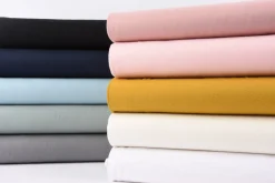 Bekleidungsstoff Baumwollstoff Flanell dünn uni creme 1,42m Breite