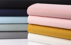 Bekleidungsstoff Baumwollstoff Flanell dünn uni mint 1,42m Breite