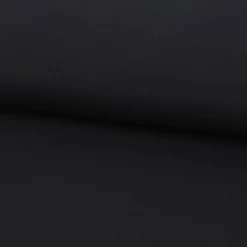 Bekleidungsstoff Baumwollstoff Flanell dünn uni schwarz 1,42m Breite