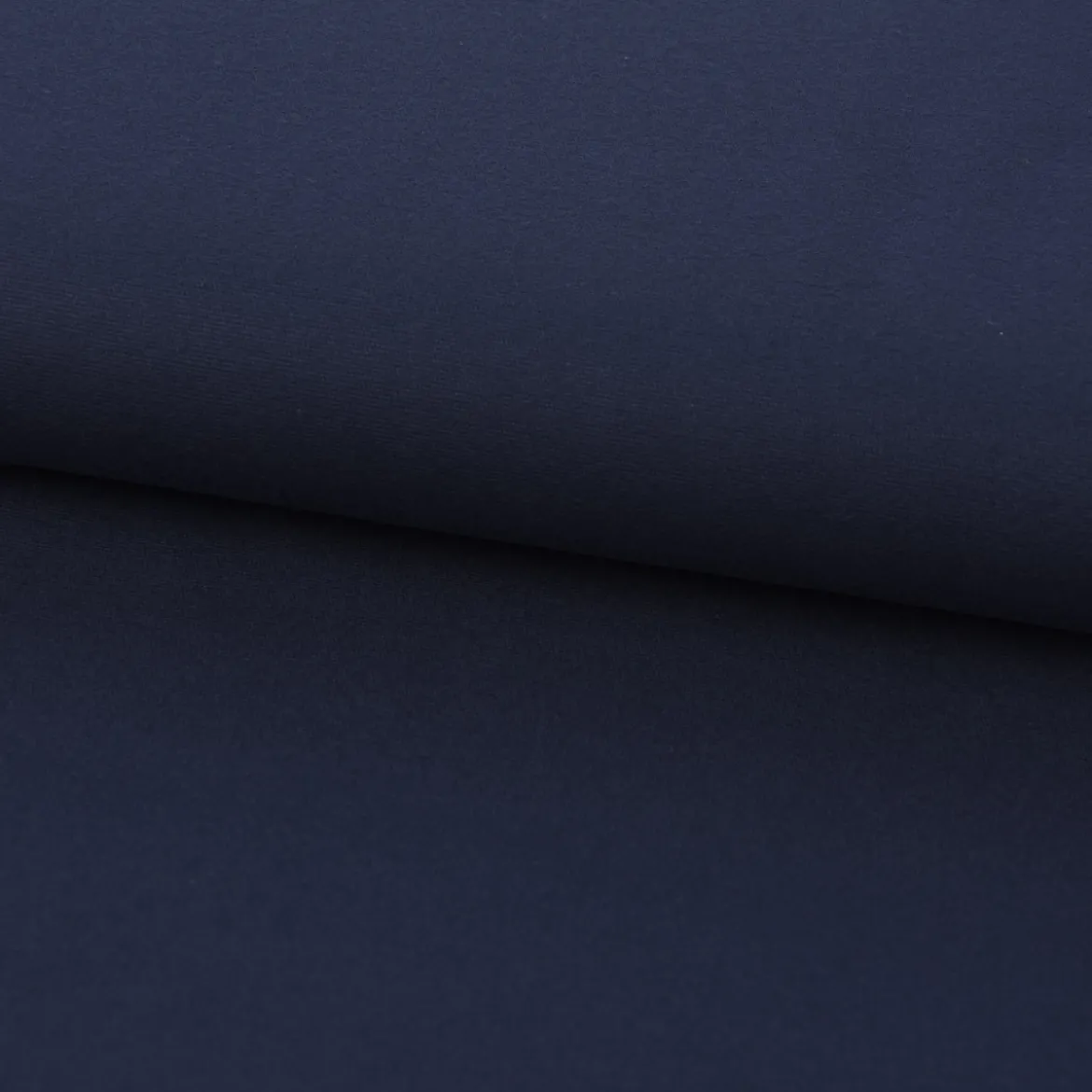 Bekleidungsstoff Baumwollstoff Flanell dünn uni dunkelblau 1,42m Breite