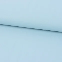 Bekleidungsstoff Baumwollstoff Flanell dünn uni hellblau 1,42m Breite