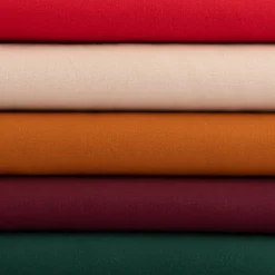Bekleidungsstoff Baumwollstoff Flanell dünn uni beige 1,42m Breite