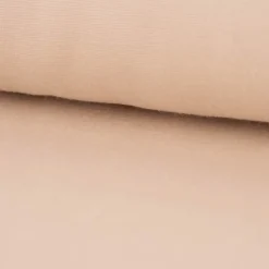 Bekleidungsstoff Baumwollstoff Flanell dünn uni beige 1,42m Breite