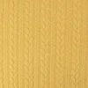 Bekleidungsstoff Cably Zopfmuster einfarbig safrangelb 1,5m Breite