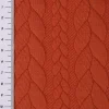 Bekleidungsstoff Cably Zopfmuster einfarbig dunkelorange 1,5m Breite