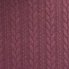 Bekleidungsstoff Cably Zopfmuster einfarbig lila 1,5m Breite