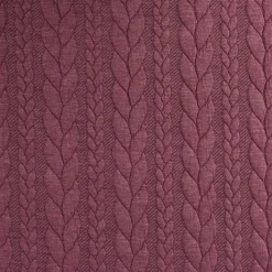 Bekleidungsstoff Cably Zopfmuster einfarbig lila 1,5m Breite