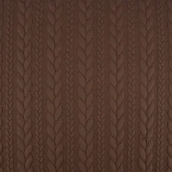Bekleidungsstoff Cably Zopfmuster einfarbig braun 1,5m Breite