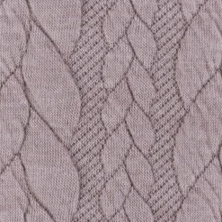 Bekleidungsstoff Cably Zopfmuster Strickstoff Meterware einfarbig rosa 1,5m Breite