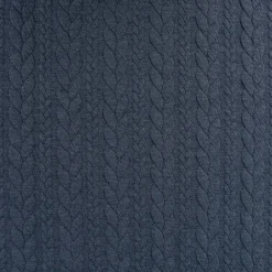 Bekleidungsstoff Cably Zopfmuster Strickstoff Meterware einfarbig anthrazit 1,50m Breite