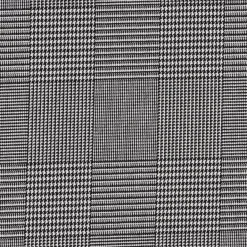 Bekleidungsstoff Hosenstoff Prince de Galles Karo schwarz weiß 1,40m Breite