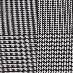Bekleidungsstoff Hosenstoff Prince de Galles Karo schwarz weiß 1,40m Breite
