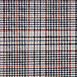 Bekleidungsstoff Karostoff Schottenkaro kariert klein creme blau rot 1,45m Breite