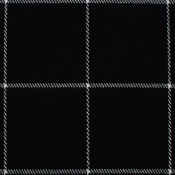 Bekleidungsstoff Karostoff Gitter Vierecke schwarz weiß 1,45m Breite