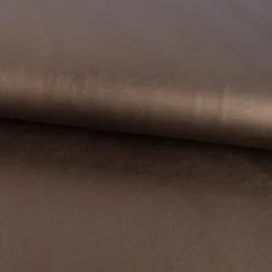 Bekleidungsstoff Kunstleder Lederimitat einfarbig braun metallic 1,4m Breite