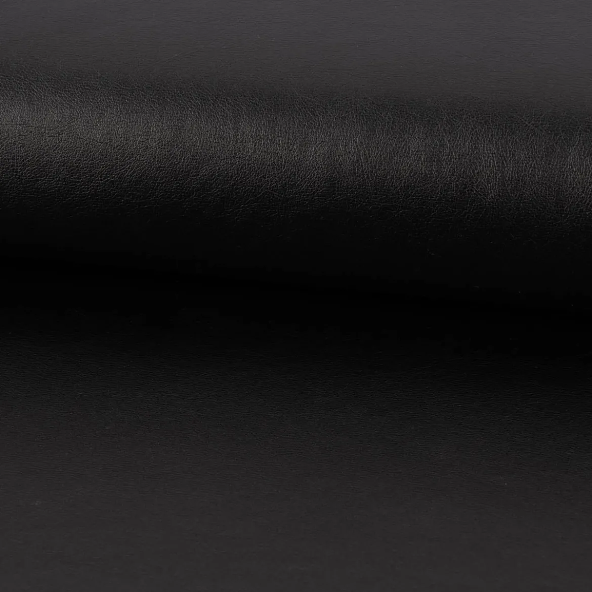 Bekleidungsstoff Kunstleder Lederimitat schwarz metallic 1,4m Breite