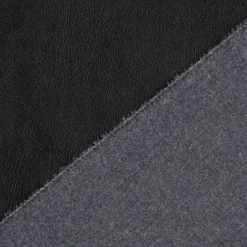 Bekleidungsstoff Kunstleder Lederimitat schwarz metallic 1,4m Breite