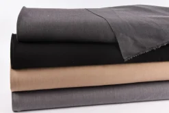 Bekleidungsstoff mit Viskose Barbados uni grau meliert 1,40m Breite