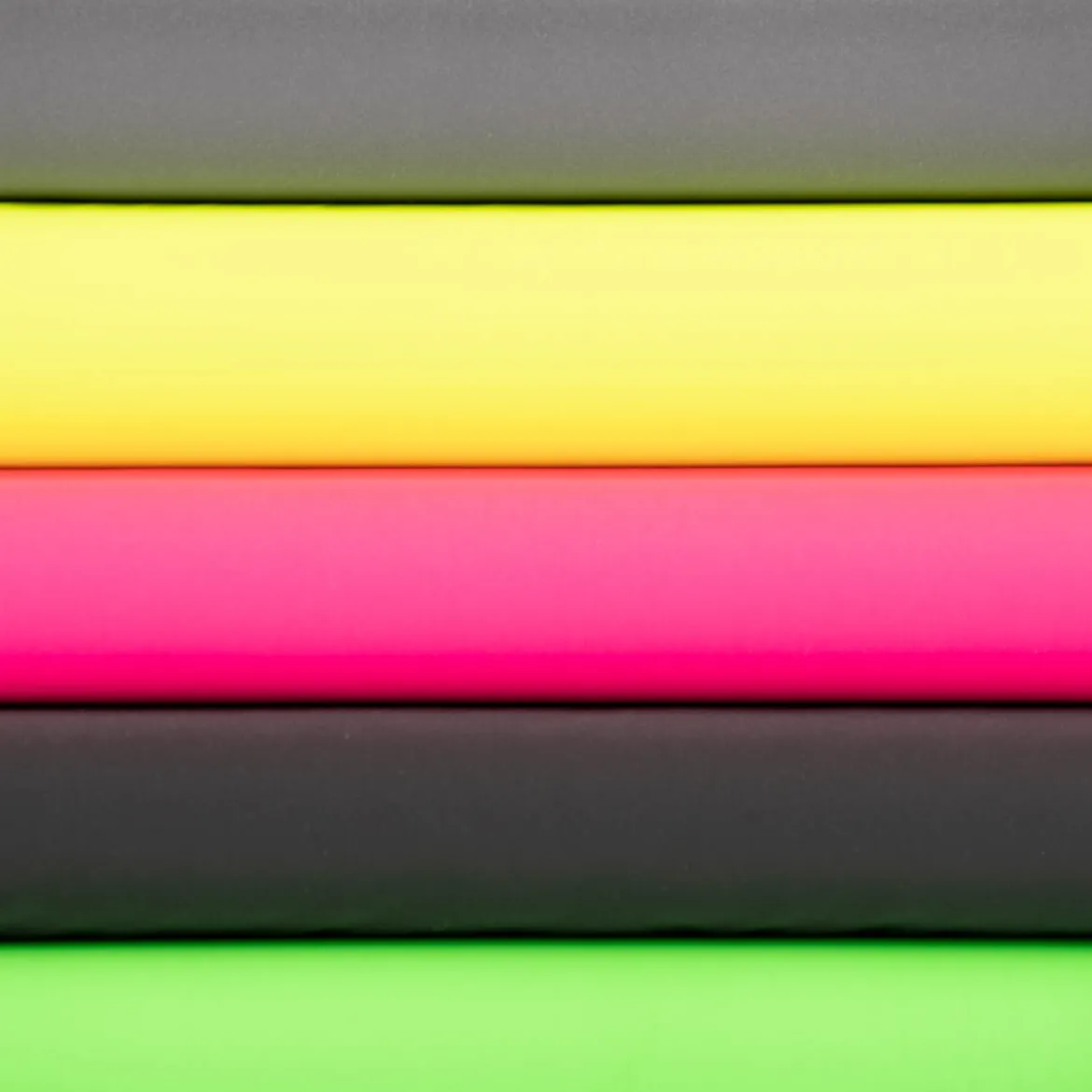 Bekleidungsstoff Polyester wasserabweisend reflektierend uni neon grün 1,4m Breite