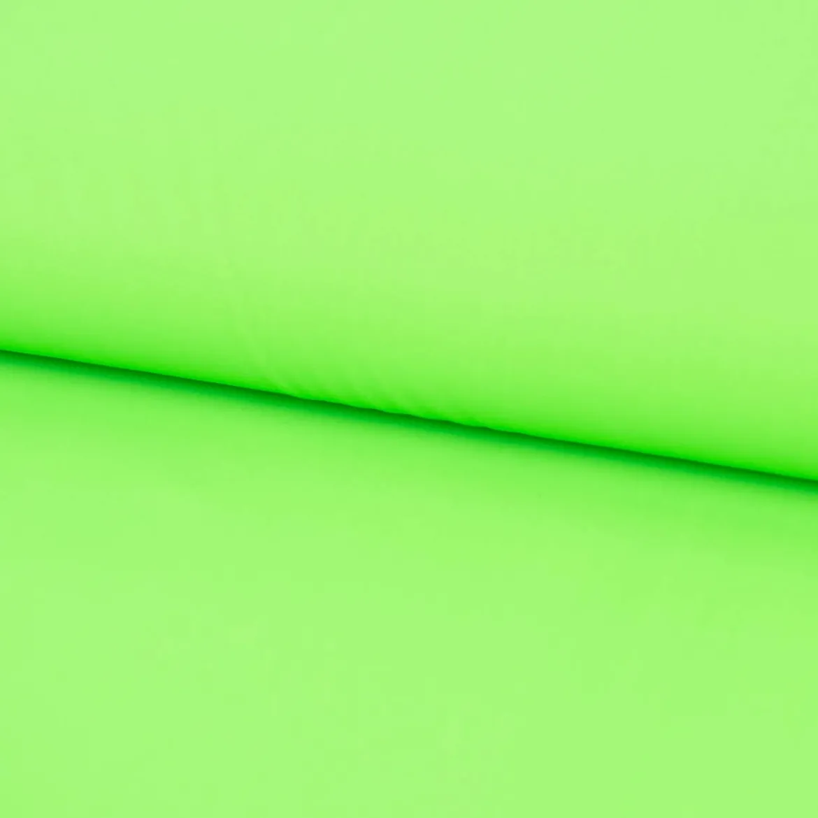 Bekleidungsstoff Polyester wasserabweisend reflektierend uni neon grün 1,4m Breite