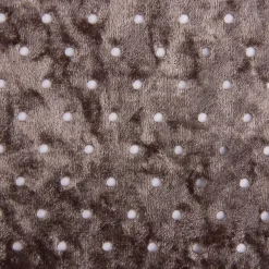 Bekleidungsstoff Samtstoff Stretchsamt Punch Lochmuster einfarbig taupe 1,45m Breite