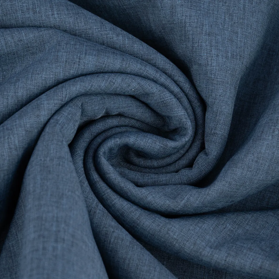 Bekleidungsstoff Softshell Fleece einfarbig jeansblau meliert 1,45m Breite