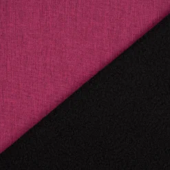 Bekleidungsstoff Softshell Fleece einfarbig magenta meliert 1,45m Breite